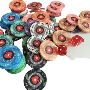 ชิปโป๊กเกอร์เซรามิก WPT เป็นมิตรกับสิ่งแวดล้อม ปลอดสารพิษ ทนทาน ระดับมืออาชีพ สำหรับห้องเล่นไพ่หมากรุก ไพ่มาจอง และเกมโป๊กเกอร์ - Product Image 1