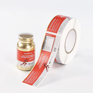 Tùy chỉnh Bạc PE nhãn với Matte tại chỗ kết thúc nhà máy trực tiếp, lý tưởng cho vitamin & bổ sung chai OEM/ODM có sẵn - Product Image 1