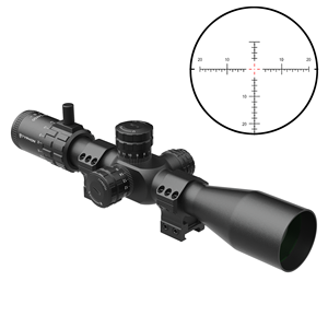Miras Telescópicas TYPHON 6-24X50 FFP Retícula Vidrio ED Aleación Táctica Paralaje Iluminado para Caza con Anillas - Product Image 1