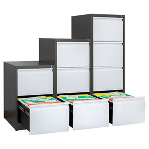 Meuble vertical moderne et coloré pour la maison, le bureau, l'atelier, l'école, l'hôpital, avec 4 tiroirs, grande capacité, modulaire, autoportant, en acier - Product Image 1