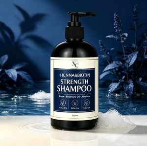 <span class=keywords><strong>Shampoo</strong></span> Professionale Vegano Senza Solfati <span class=keywords><strong>per</strong></span> la Cura dei <span class=keywords><strong>Capelli</strong></span> con Rosmarino, Biotina e Henna, Colore Marrone Scuro, Produzione OEM all'Ingrosso - Product Image 1