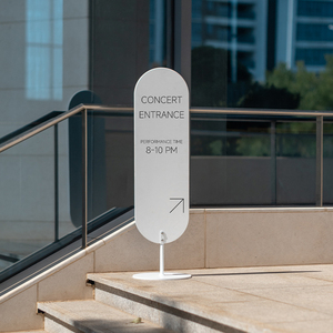 Annonces commerciales personnalisées pour les panneaux d'affichage debout extérieurs <span class=keywords><strong>double</strong></span> <span class=keywords><strong>face</strong></span> assemblés au sol - Product Image 4