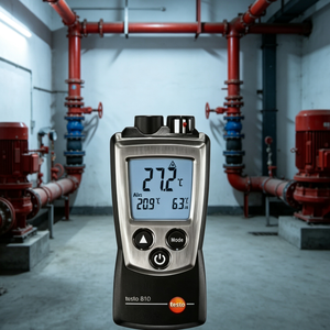 เครื่องวัดอุณหภูมิอินฟราเรดแบบพกพา Testo 810 สองช่องสัญญาณ แบบไม่สัมผัส สำหรับอุตสาหกรรม - Product Image 5