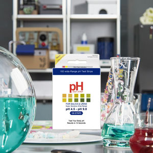 <span class=keywords><strong>Test</strong></span> rapide Paquet personnalisé Large gamme <span class=keywords><strong>Kit</strong></span> de <span class=keywords><strong>test</strong></span> de <span class=keywords><strong>pH</strong></span> urinaire de la vie quotidienne 4.5-9 pour un usage domestique - Product Image 1