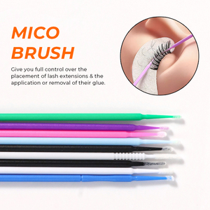 Brosses à cils jetables en plastique souple Rainbow Micro Brush Colors – Mini brosses à <span class=keywords><strong>mascara</strong></span> à usage unique - Product Image 2