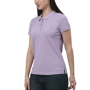 Polo Deportivo de Golf de Manga Corta con Patrón Sólido, Estilo Casual, Precio al por Mayor, Polo Ligero y Transpirable para Mujer, Superventas - Product Image 2