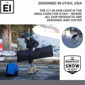 Échantillon gratuit, sac de sport pour bottes de ski et de snowboard, fabrication OEM, sac de sport rembourré, sacs de voyage, sacs de sport à roulettes pour snowboard - Product Image 2