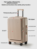 Ensemble de valises à ouverture latérale PC Bagages de voyage de luxe avec roues universelles Léger avec serrure TSA