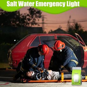 Productos respetuosos con el medio ambiente Lámparas de luces LED DE EMERGENCIA portátiles activadas con agua salada para acampar Desastre de emergencia - Product Image 3