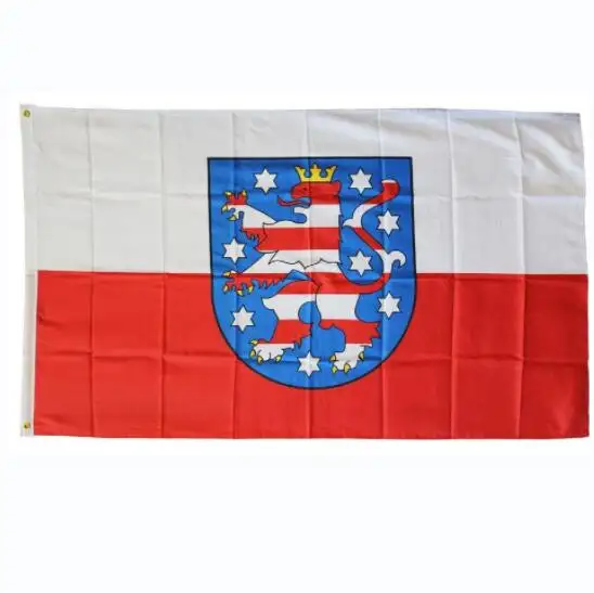 Hoge Kwaliteit 3X5 Ft Vlag Duitsland Thuringia Vlag Polyester Indoor Outdoor Banner