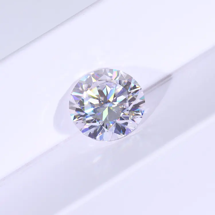 Moissan ite 6,5mm Preis pro Karat Weiß VVS1 D Color Lab Erstellt Diamant Moissan ite Edelsteine