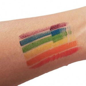 ชุดสีเพ้นท์หน้าและตัวแบบแท่งพร้อมโลโก้สั่งทำ สีรุ้ง สำหรับเพ้นท์หน้า ธงสีรุ้ง สำหรับงานกีฬา งานเทศกาล งานปาร์ตี้ - Product Image 5
