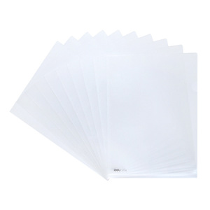 Deli Single-sheet <b>Folder</b> 5706/5706A <b>Plastic</b> L-shaped File Bag For Office Document Storage 10 Sheets - Product Image 1