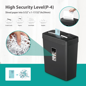 C220P petit bureau bureau 5 feuilles <span class=keywords><strong>déchiqueteuse</strong></span> de <span class=keywords><strong>papier</strong></span> usagé 13L lumière 220mm A4 taille bande découpée Machine pour le traitement du <span class=keywords><strong>papier</strong></span> - Product Image 5