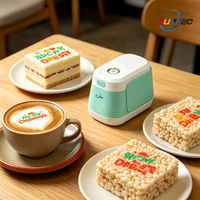 Impresora de Alimentos Portátil Digital Barista, Impresora de Tinta Comestible con Control por Aplicación para Espuma de Cappuccino, Latte Art, Impresión en Cafeterías