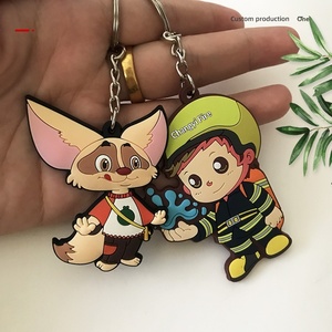 Porte-clés en PVC souple de dessin animé, pendentif créatif pour clés, fabriqué en Chine, cadeaux promotionnels d'entreprise - Product Image 1