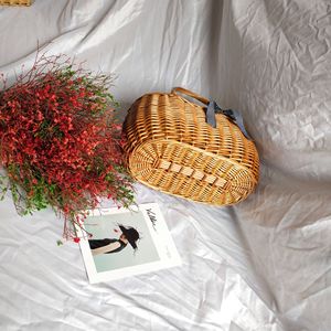 <span class=keywords><strong>2021</strong></span> Venta caliente bolsos tejidos de Picnic de mimbre cesta de frutas cesta de verduras - Product Image 3