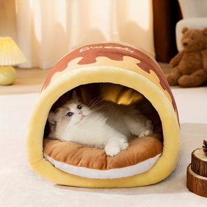 Pet Anti-Honeypot Nest Cat <b>Bed</b> Cave with Crystal Super Soft Sponge Filling Non-Slip Design Modern Pet <b>Bed</b> & Mat for Dogs Cats - Product Image 4