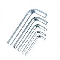 Clé hexagonale métrique 45 #   Acier au carbone bleu, zingué blanc, à double extrémité, design DIN 911, pour réparation industrielle