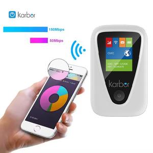 Enrutador de bolsillo Wifi móvil Cat4 150Mbps 4G LTE con ranura para tarjeta Sim 5G compatible con velocidad de datos LAN máxima - Product Image 2