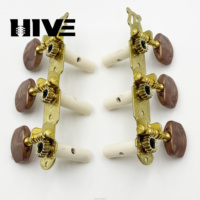 HIVE High Quality Agate square Head Plastic Posts Machine Heads 3R3L 6 String Classical Guitar Tuning Pegs with Screw Parts