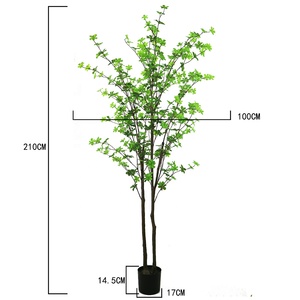 Elegante <span class=keywords><strong>Albero</strong></span> Artificiale di Enkianthus <span class=keywords><strong>da</strong></span> 165 cm, Realistico e Fiorito, per Decorazione di Giardini, Patii e Paesaggi Naturalistici - Product Image 6