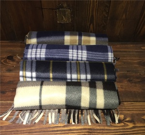 Sciarpa da uomo calda con nappina a doppio lato grande <span class=keywords><strong>Plaid</strong></span> con nappina sciarpa a quadri invernali - Product Image 5