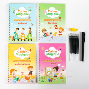 Quaderno di scrittura per bambini con penna magica cancellabile francese, libro di allenamento per il controllo della penna, quaderno divertente per esercitarsi con la penna rigida, all'ingrosso - Product Image 6