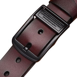 <span class=keywords><strong>Gina</strong></span> Fashion Ceinture en cuir véritable pour hommes avec boucle à une seule broche Vente en gros au détail - Product Image 2
