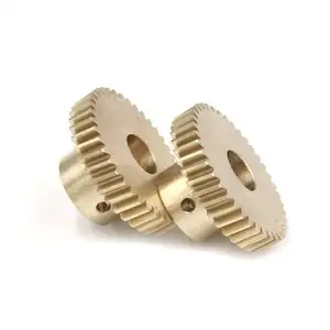 China Supplier CNC Machining Custom Crown Brass Gears Helical Gear And Conical Bevel Gears