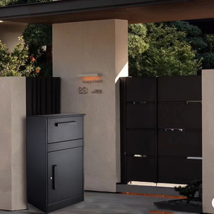 Winland Thêm lớn ngoài trời kim loại lưu trữ mail và bưu kiện thả hộp đứng phong cách với khóa bưu kiện Giao hàng hộp - Product Image 5