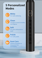 Cepillo de Dientes Inteligente Sónico 2024 para Adultos, Recargable, Resistente al Agua, Cerdas Suaves, Carga USB, Uso Doméstico