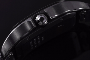 นาฬิกากลไกอัตโนมัติที่ทันสมัยและหรูหรา กระจกคริสตัลแซฟไฟร์ หน้าปัดลายดวงอาทิตย์สีดำ - Product Image 3