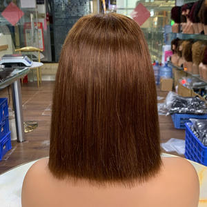 Perruque Bob en Cheveux Humains Vietnamiens de 8 Pouces, Glamour et Tendance, avec une Apparence Soyeuse et Sophistiquée 4*4, Irrésistiblement Attrayante - Product Image 6