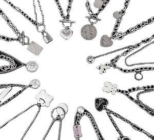 Collier Mixte <span class=keywords><strong>Kilo</strong></span> Vendu 40 ~ 50, Titane Acier, perles, pendentifs, Acier inoxydable, alliage, Diamant, hip Hop,Sweet Style - Product Image 1