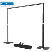 Système de support robuste ESI réglable pour rideaux et tentures, idéal pour mariages, expositions, fêtes et événements