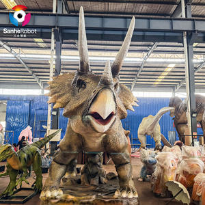 Al aire libre a prueba de agua <span class=keywords><strong>Jurassic</strong></span> Park Animatronic dinosaurio <span class=keywords><strong>Triceratops</strong></span> modelo personalizado tamaño y movimiento - Product Image 2