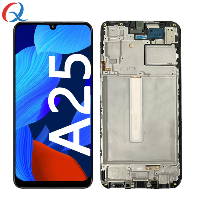 A25 5G OLED Display Screen Replacement Pantalla for galaxy A25 5G Lcd Mobile Phone Lcds for Samsung Galaxy A25 5g with Frame