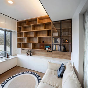 Mueble de TV Flotante de Lujo, Sistema de Pared para TV Moderno y Minimalista, Mueble de Almacenamiento de Pared Completo Personalizado para Sala de Estar, Solución para Toda la Casa - Product Image 1