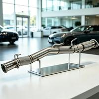 Pipa Knalpot Berkatup YT SS304 untuk Mercedes A35 AMG W177 2.0T Performa Tinggi Mid Tail Exhaust Pengiriman Cepat