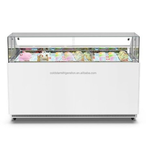 Vitrine réfrigérée portable pour crèmes glacées, à froid ventilé, monotempérature, économe en énergie - Product Image 2