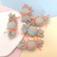 100 pièces nouveau bébé mignon barbe à papa pour accessoires de cheveux en tissu faits à la main chapeaux