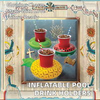 Vente en gros de canette de bière flottante gonflable en PVC Porte-gobelet Jouets de piscine de bain pour la plage Sous-verres de bar Piscine