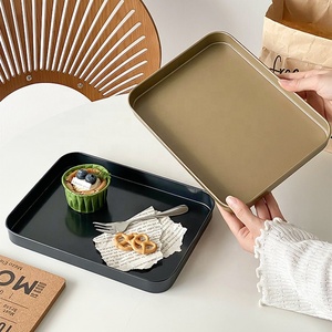 Plaques rectangulaires en acier inoxydable de conception métallique, sublimation, <span class=keywords><strong>plaque</strong></span> de charge décorative <span class=keywords><strong>pour</strong></span> <span class=keywords><strong>plancha</strong></span> grill <span class=keywords><strong>pour</strong></span> restaurant - Product Image 4