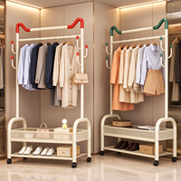 Séchoir à linge pliable double niveau en acier carbone extra épais, robuste, pour extérieur et salon, organisateur de vêtements