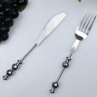Produits à perles DIY, ornement, gadgets de cuisine en acier inoxydable, vaisselle, ajouter une perle, fourchette, ouvre-bouteille, cuillères à perles