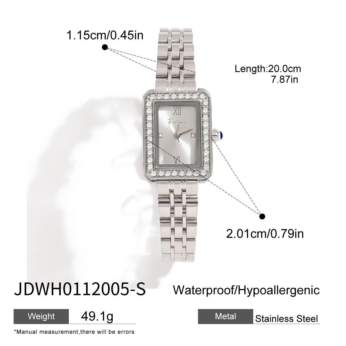 legant Pearl Watches for Women Small Square Dial Analog Quartz Watch Peal Watches | Valencia 4067 32mm ladies square Watch | Stührling main image 2