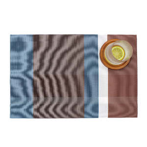 Sets de table modernes et élégants en PVC tressé écologique et durable avec fonction de sous-verre isolant creux 30x45cm <span class=keywords><strong>Tapis</strong></span> de <span class=keywords><strong>cuisine</strong></span> - Product Image 6