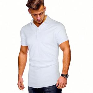 Men's Summer Business Casual Lapel Print Short Sleeve for Shirt Embroidered Knitted Anti-Wrinkle - Product Image 2