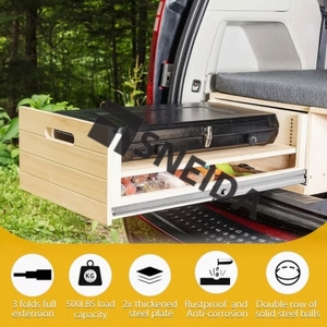 SNEIDA SND3076 Correderas telescópicas de alta resistencia con bloqueo para cajones, capacidad de carga de 225 kg, riel de rodamiento de bolas para uso industrial - Product Image 4